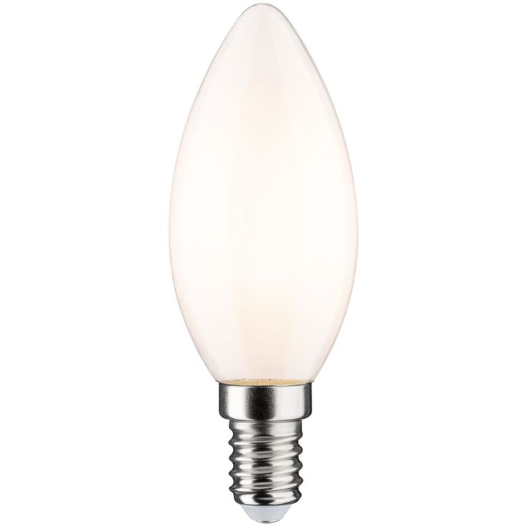 LED-kynttilälamppu Paulmann Classic Candle, E14, 470lm, 4.5W, 2700K, himmennettävä, opaali
