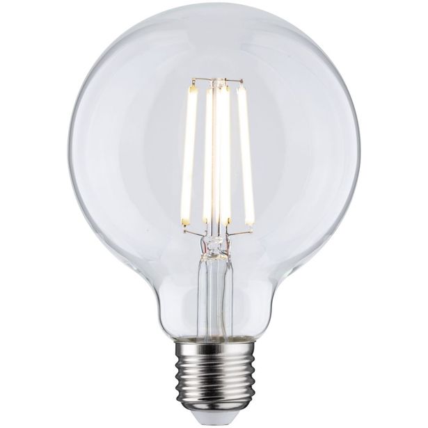 LED-filamenttilamppu Paulmann Eco-Line Globe, G95, E27, 840lm, 4W, 4000K, kirkas
