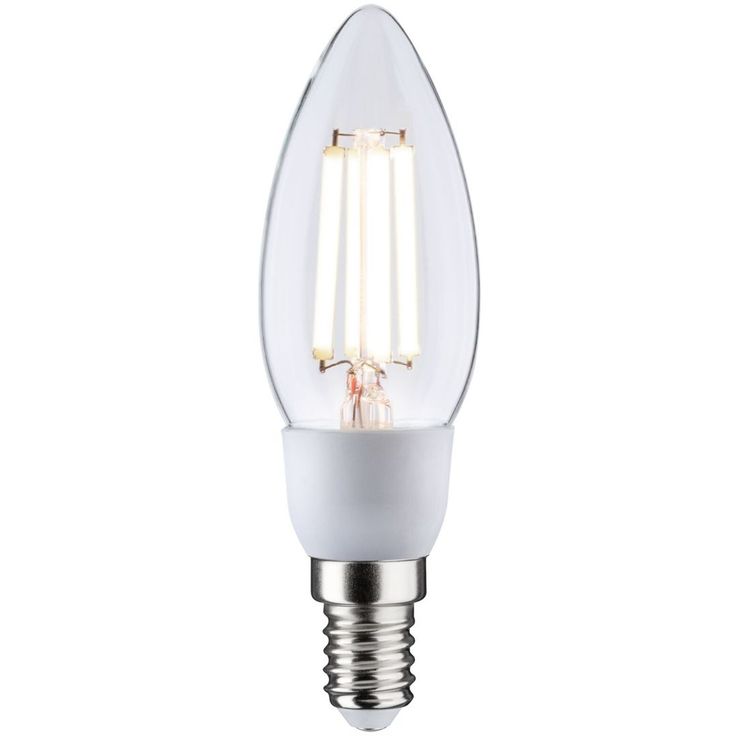 LED-kynttilälamppu Paulmann Eco-Line Candle, E14, 525lm, 2.5W, 4000K, filamentti, kirkas