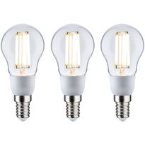 LED-filamenttilamppu Paulmann Eco-Line Drop, E14, 100mm, 525lm, 2.5W, 3000K, kirkas, 3kpl
