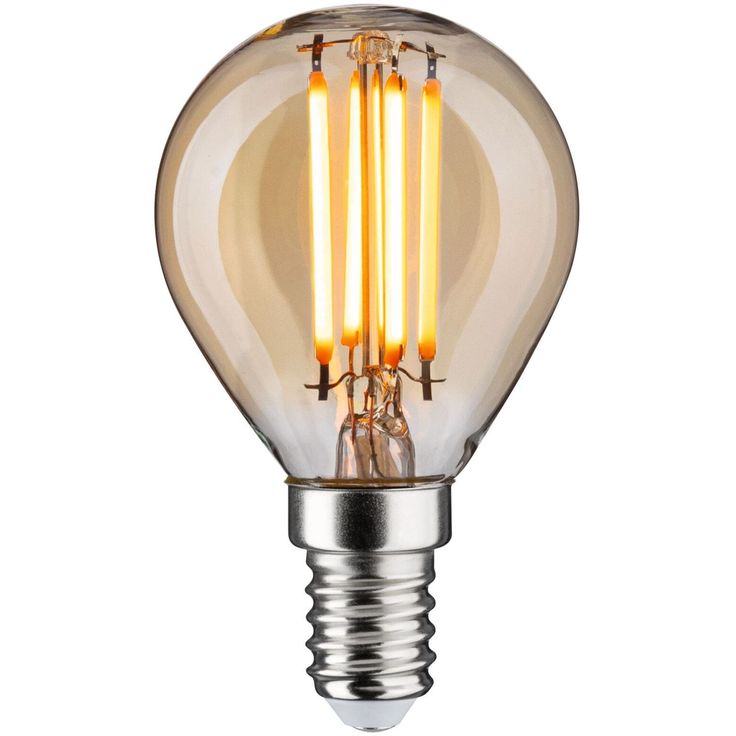 LED-lamppu Paulmann 1879 Filament Drop E14 450lm 4.9W 1800K 3-Step-Dim himmennettävä kulta