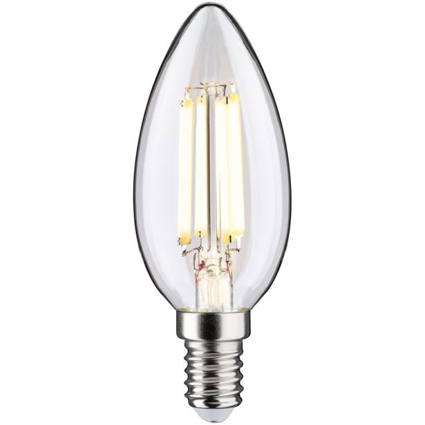 LED-kynttilälamppu Paulmann Eco-Line Filament E14 98mm 525lm 2.5W 3000K kirkas