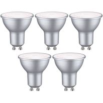 LED-lamppu Paulmann Standard 230V GU10 460lm 4.9W valkoinen alumiini 5kpl/pkt, eri värilämpötiloja