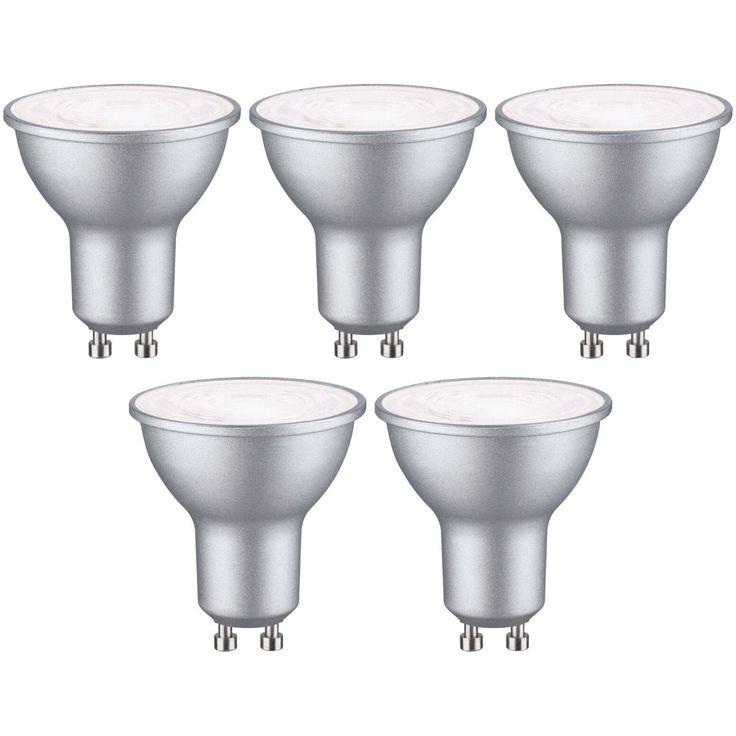LED-lamppu Paulmann Standard 230V GU10 460lm 4.9W valkoinen alumiini 5kpl/pkt, eri värilämpötiloja