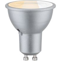 LED-polttimo Paulmann Standard 230V LED Reflector, GU10, 650lm, 6.9W, 2700 - 4000K, valintakytkimellä, himmennettävä, mattakromi