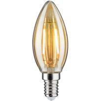 LED-kynttilälamppu Paulmann Plug &amp; Shine, E14, DC 24V, 140lm, 2W, 1900K, filamentti, himmennettävä, kulta