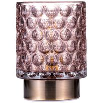 LED-pöytävalaisin Paulmann Pauleen Bright Glamour, paristokäyttöinen, E14, 2700K, roosa
