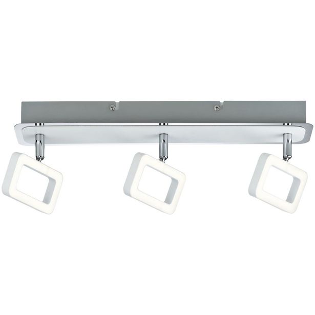Spottivalaisin Paulmann Frame, 3000K, 3-osainen, mattavalkoinen/kromi