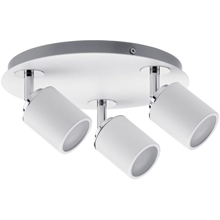 Spottivalaisin Paulmann Tube, IP44, GU10, 3-osainen, himmennettävä, valkoinen/kromi