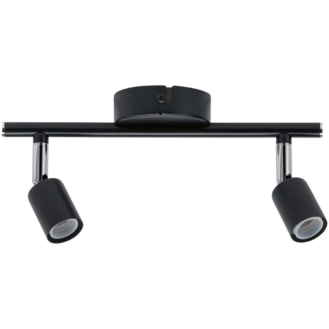 Spottivalaisin Paulmann Carolina, IP44, GU10, 2-osainen, himmennettävä, antrasiitti/kromi