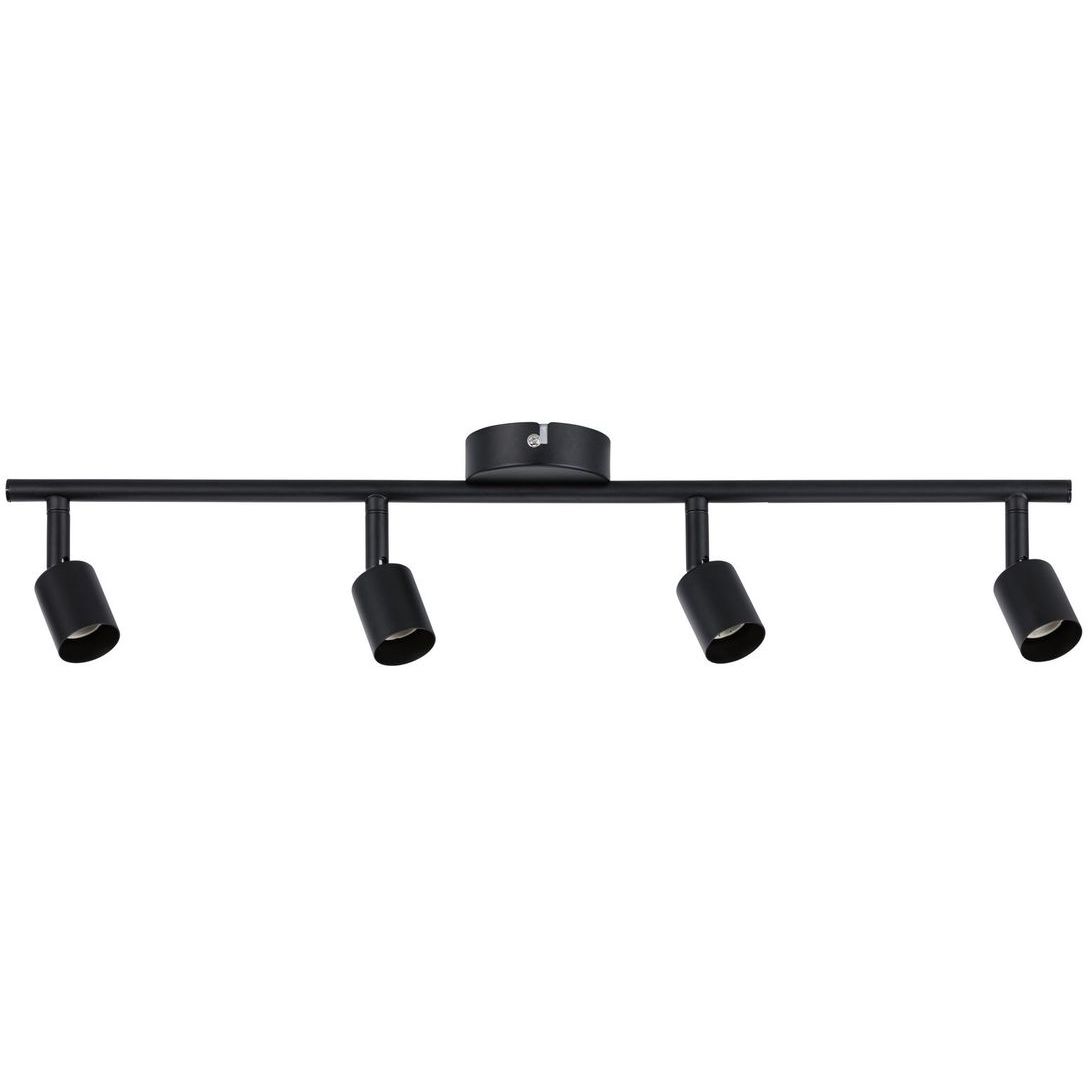 Spottivalaisin Paulmann Carolina, GU10, 4-osainen, himmennettävä, mattamusta