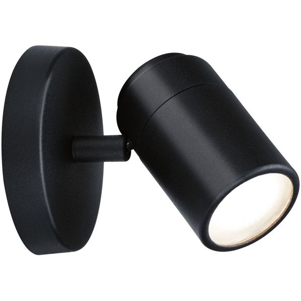 Seinäspotti Paulmann Zyli IP44 GU10 max. 10W himmennettävä mattamusta