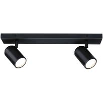 Spottivalaisin Paulmann Zyli 2-osainen IP44 GU10 max. 2x10W himmennettävä mattamusta
