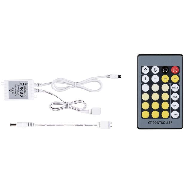 Ohjain kaukosäätimellä Paulmann MaxLED Tunable White, DC 24V, max.144W