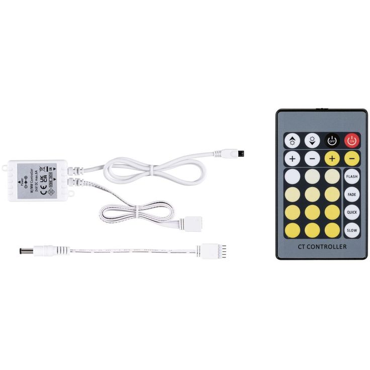 Ohjain kaukosäätimellä Paulmann MaxLED Tunable White, DC 24V, max.144W