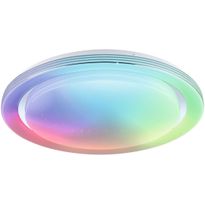 LED-kattovalaisin Paulmann Rainbow, RGBW+, 2800lm, 38.5W, himmennettävä, kromi/valkoinen