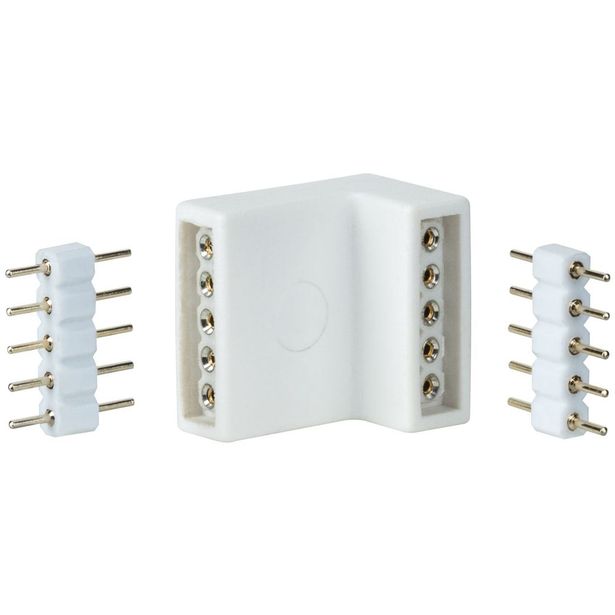 Kulmaliitin Paulmann MaxLED, 17x16mm, max.144W, valkoinen