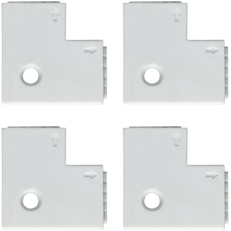 Kulmaliitin Paulmann MaxLED, 25x25mm, max.144W, valkoinen