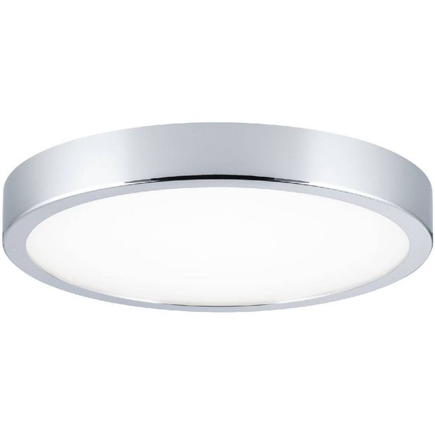 LED-kattovalaisin Paulmann Aviar, 2700K, Ø300mm, IP44, kromi