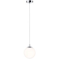 Riippuvalaisin Paulmann Globe, IP44, E27, himmennettävä, kromi