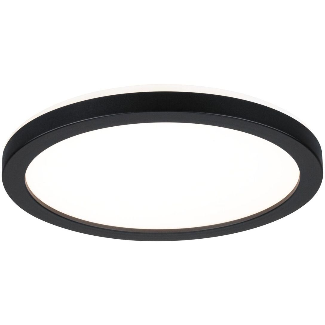 LED-paneeli Paulmann Atria Shine Backlight, Ø19cm, 11.2W, 3000K, musta