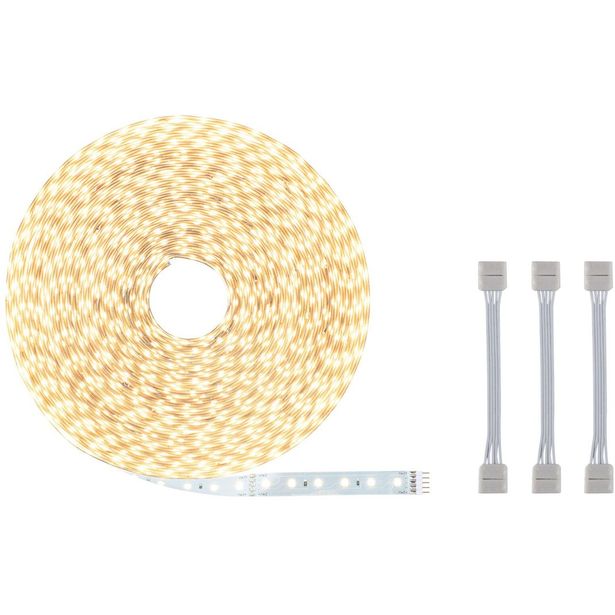 LED-valonauha Paulmann MaxLED 500, 20m, 72W, 550lm/m, 72LEDs/m, 3 sovitinkaapelia, 2700K