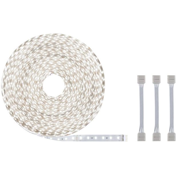 LED-valonauha Paulmann MaxLED 500, 20m, 72W, 550lm/m, 72LEDs/m, 3 sovitinkaapelia, 6500K