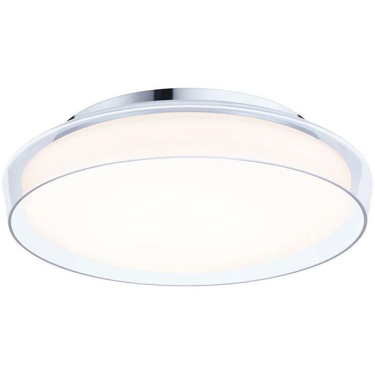 LED-kattovalaisin Paulmann Luena, 35cm, IP44, 3000K, kromi