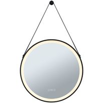 LED-valopeili lämmityksellä ja ripustusnauhalla Paulmann Mirra, IP44, 750lm, 11.5W, säädettävä värilämpötila, himmennettävä, musta
