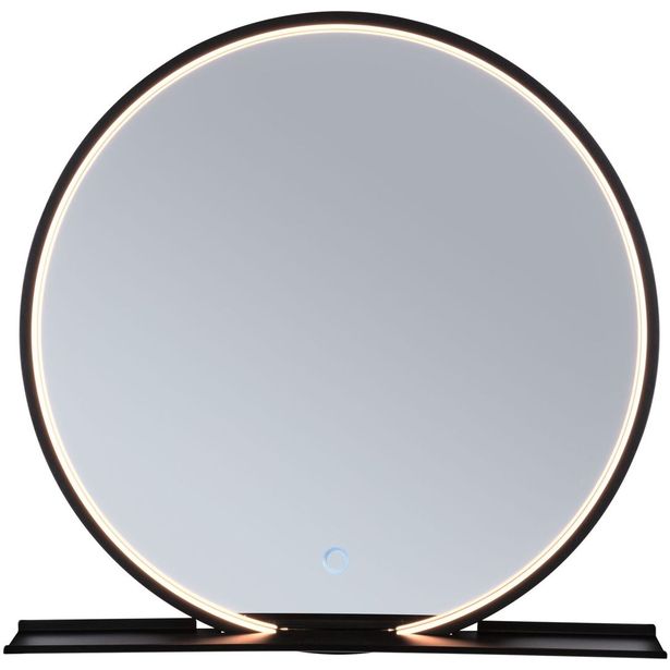 LED-valopeili Paulmann Miro, IP44, 160lm, 10.5W, säädettävä värilämpötila, mattamusta