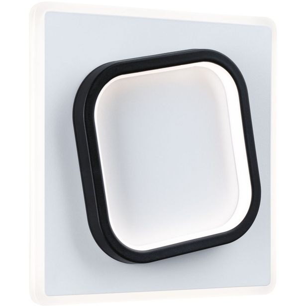 LED-seinävalaisin Paulmann 2Form 24x24cm 4000K 1600lm/1125lm 13/9W valkoinen/musta
