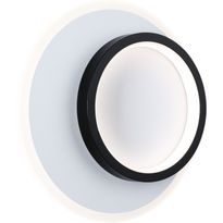 LED-seinävalaisin Paulmann 2Form Ø24cm 4000K 1190lm/870lm 9.5/7W valkoinen/musta