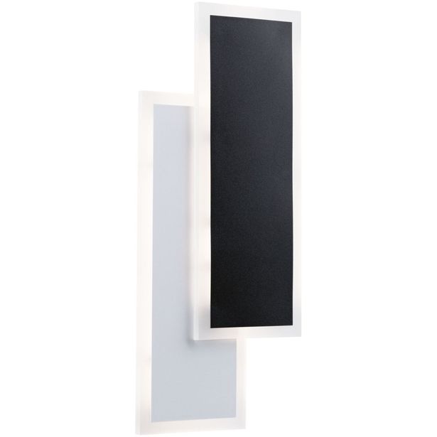 LED-seinävalaisin Paulmann 2Form 15x35cm 4000K 1010lm/1010lm 8/8W valkoinen/musta