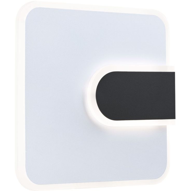 LED-seinävalaisin Paulmann 2Form 24x24cm 4000K 1570lm/460lm 12.5/3.6W valkoinen/musta