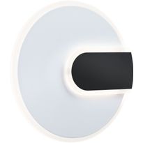 LED-seinävalaisin Paulmann 2Form Ø24cm 4000K 1160lm/430lm 9/3.5W valkoinen/musta