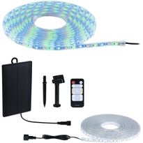 LED-nauha Paulmann Solar aurinkokenno IP44 RGB kaukosäädin, eri pituuksia