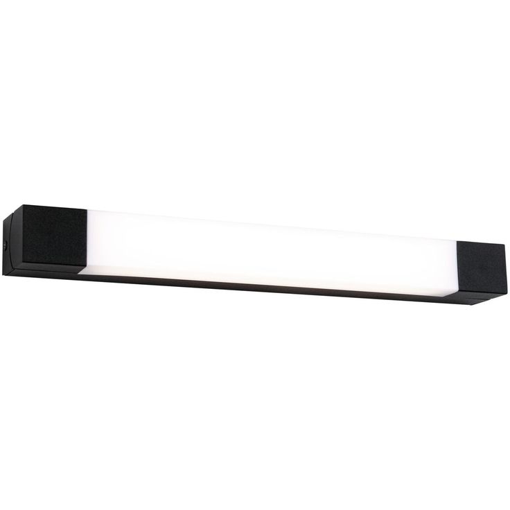LED-peilivalaisin Paulmann Quasar 44cm IP44 3000K 600lm 7.5W musta