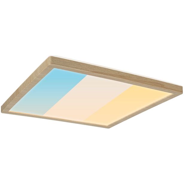 LED-paneeli Paulmann Atria Shine IP44 298x298mm 15.7W 2100lm White Switch puunruskea tammi