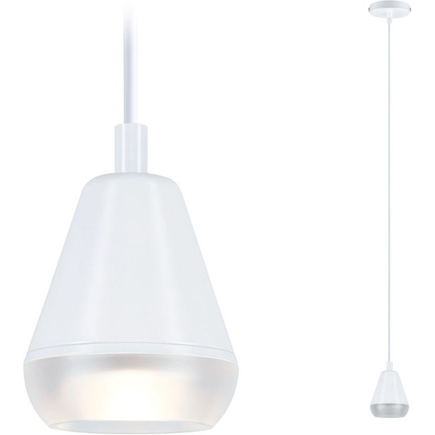 Riippuvalaisin Paulmann Luia GU10 max. 10W IP44 satiini/valkoinen