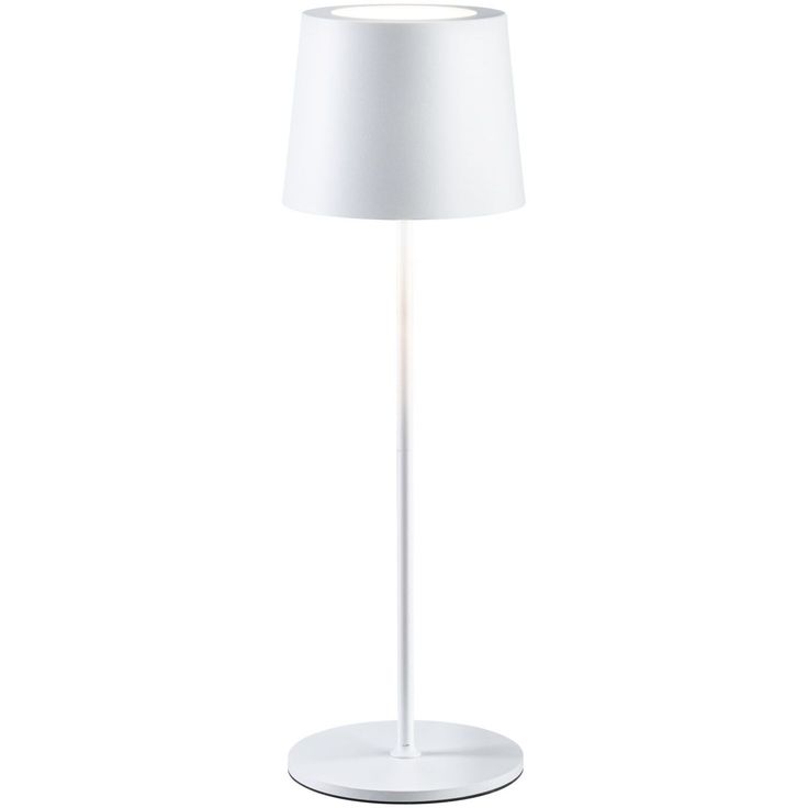 LED-pöytävalaisin Paulmann Gilo USB-ladattava IP44 2700K himmennettävä valkoinen