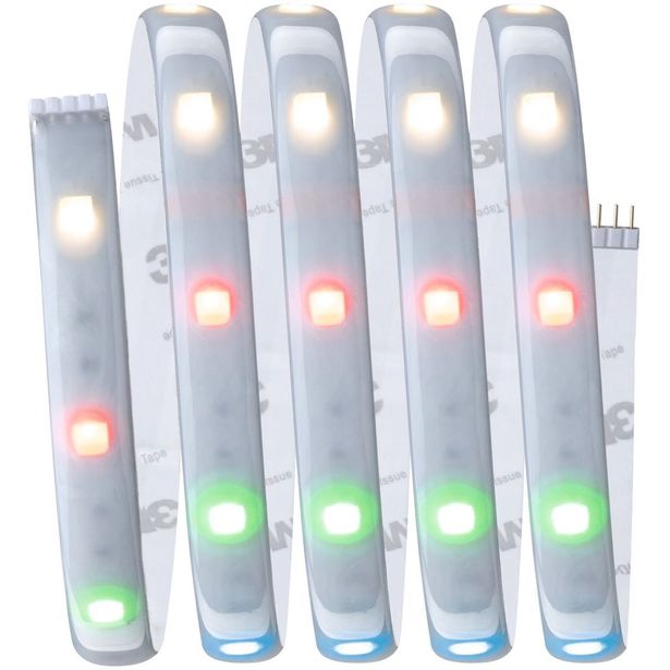 LED-valonauha Paulmann MaxLED 250, Smart Home Zigbee 3.0, aloituspakkaus, 1.5m, IP44, 9W, 180lm/m, 30LEDs/m, RGBW+, 24VA