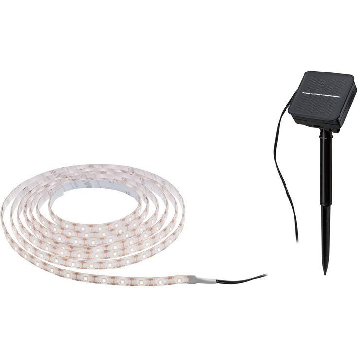 LED-valonauha aurinkokennolla Paulmann, 3m, IP44, 0.3W, 16lm/m, 60LEDs/m, 2700K, hämärätunnistin
