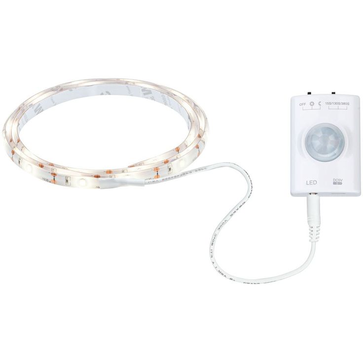 LED-valonauha Paulmann, paristokäyttöinen, 1m, 1.4W, 140lm/m, 3000K, liiketunnistin