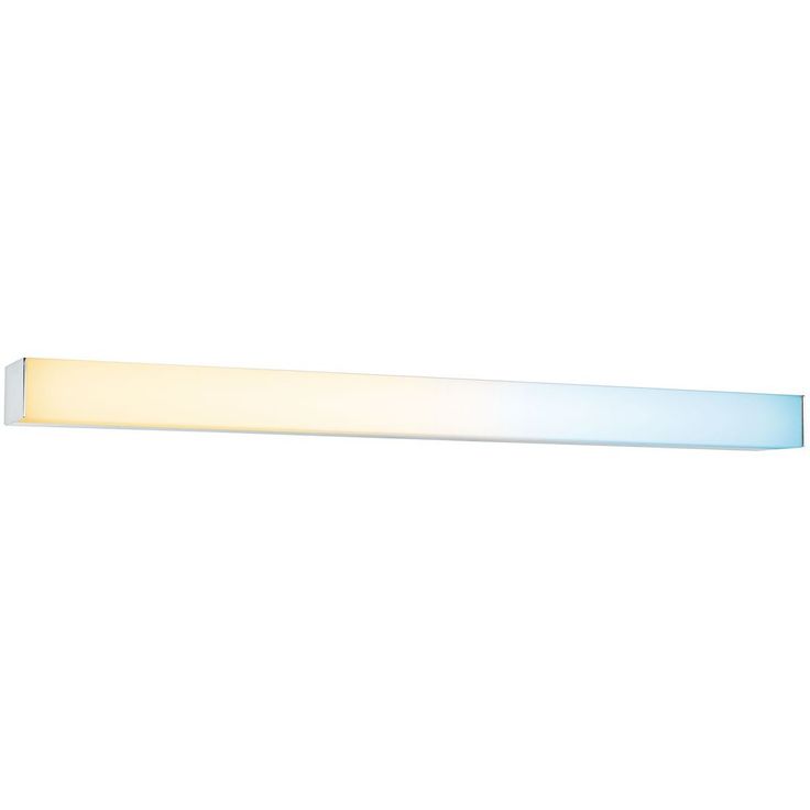 LED-peilivalaisin Paulmann Tova, 60cm, IP44, säädettävä värilämpötila, himmennettävä kromi/valkoinen