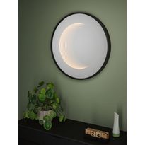 LED-valopeili Paulmann Miro Ø50cm IP44 70lm 11.5W mattamusta