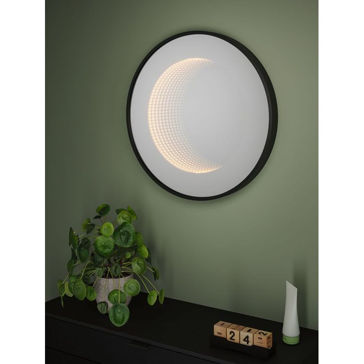 LED-valopeili Paulmann Miro Ø50cm IP44 70lm 11.5W mattamusta