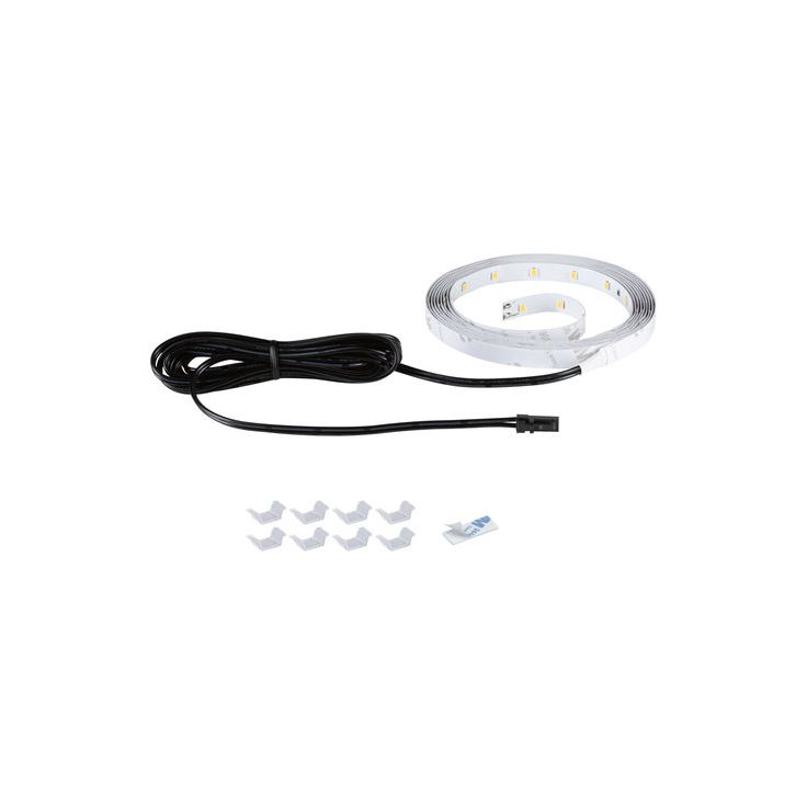 LED-nauhasetin lisäosa Paulmann Expansion, akustiikkapaneeliin, 2.4m, 3000K, musta