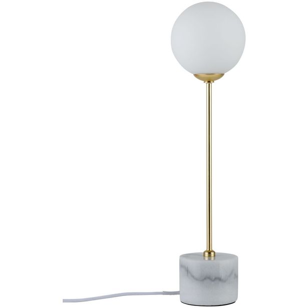 Pöytävalaisin Paulmann Neordic Moa G9 max. 10W White, Gold matt Glass, Marble, Metal
