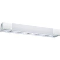 LED-peilivalaisin Paulmann Quasar, 44cm, IP44, 3000K, kromi/valkoinen