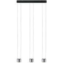 LED-riippuvalaisin Paulmann Aldan, 2700K, himmennettävä, musta/harjattu alumiini